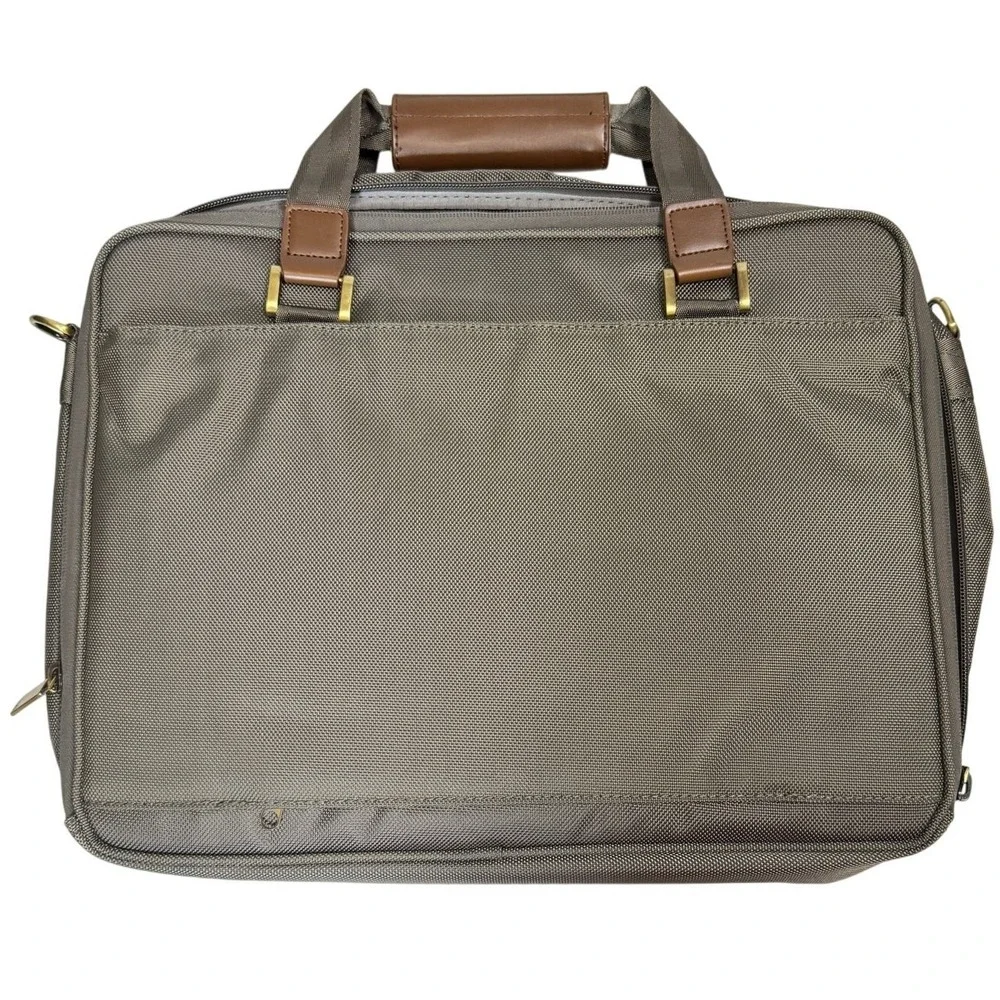 Cutter & Buck Unisex Laptop Messenger Bag Briefcase Brown Tan 16
